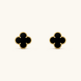 CLOVER | PENDIENTES NEGROS