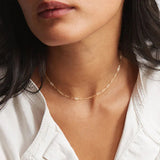 Collar de Cadena de Clip de Papel Nadia