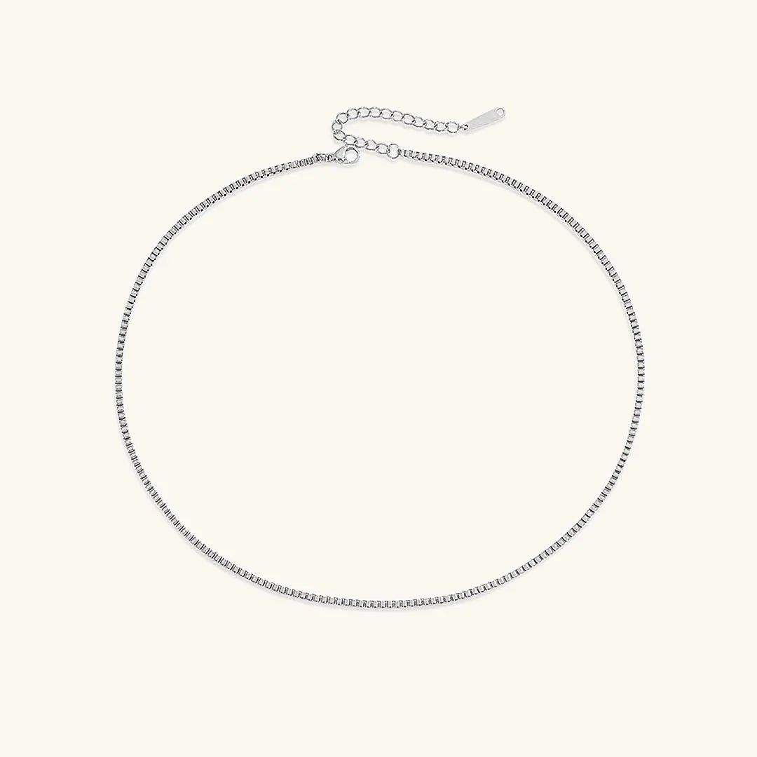 Collar de Cadena de Caja de Oro Danica