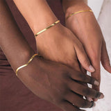Pulsera Herringbone Vida Oro