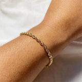 Pulsera de Cadena de Cuerda Gigi en Oro