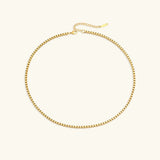 Collar de Cadena de Caja de Oro Danica