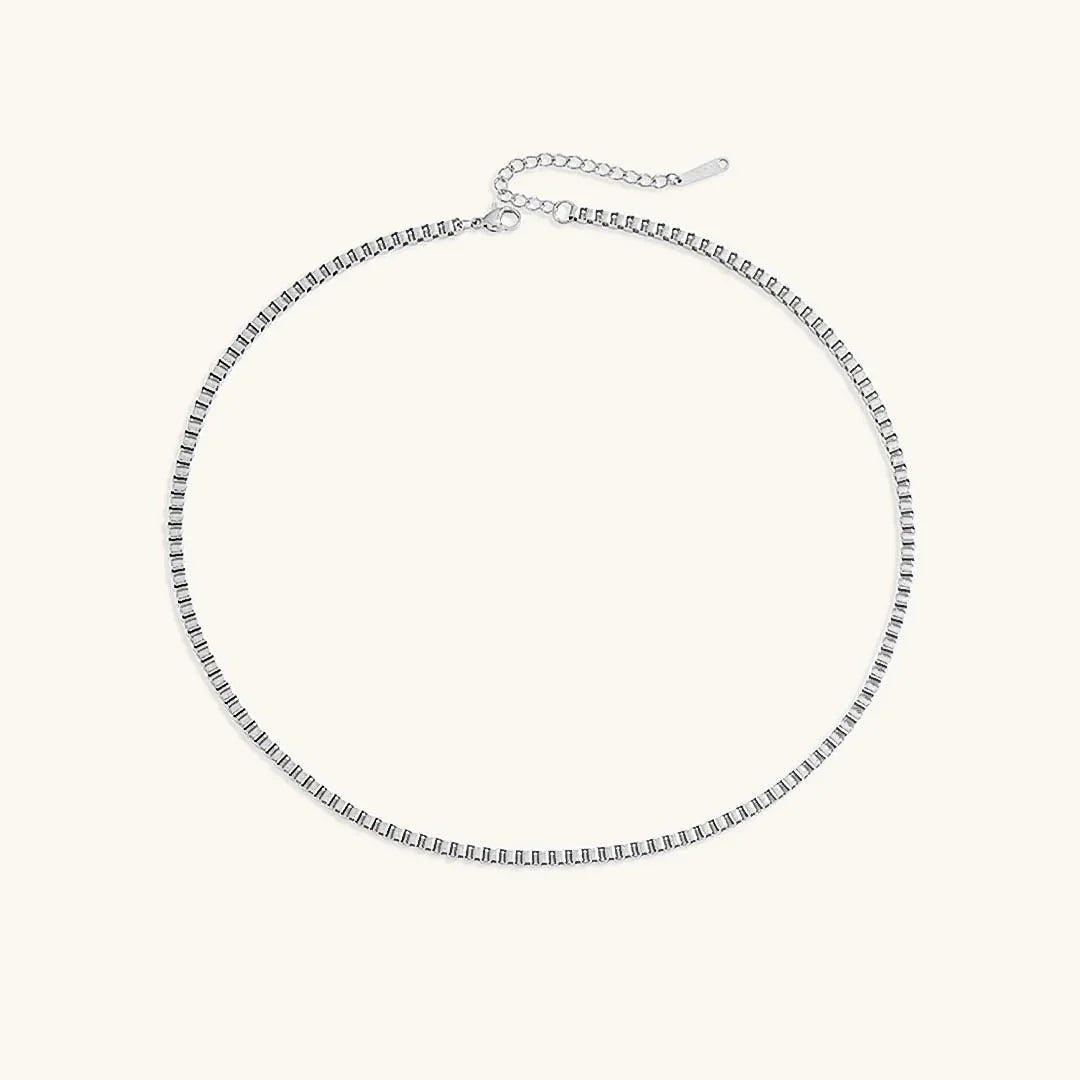 Collar de Cadena de Caja de Oro Danica