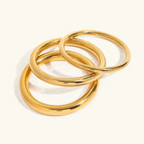 Brazalete de Oro Liso Lina