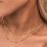 Collar de Cadena de Caja de Oro Danica