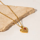 Collar de Corazón de Oro Vesper