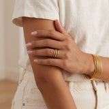 Conjunto de Pulseras Doradas Shannon