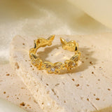Anillo de Oro Colleen Mariposa