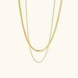 Collar de Cadena de Oro en Capas Hailey