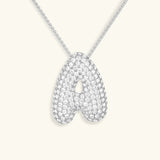 Collar de Diamante Inicial Burbuja
