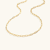 Collar de Cadena de Oro Ámbar