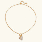 Collar de Perlas con Piedra de Nacimiento Caitlin