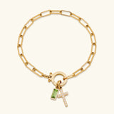 Pulsera Cruz de Piedra de Nacimiento Annabella