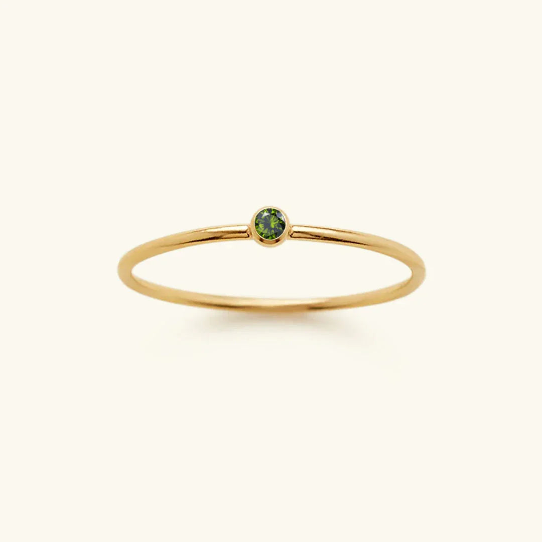 Anillo Apilable de Piedra de Nacimiento Amelia