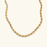 Collar de Cadena de Cuerda Bianca en Oro