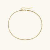 Collar de Cadena de Cuerda Bianca en Oro