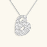Collar de Diamante Inicial Burbuja