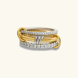 Anillo de Diamantes Apilados Cosette