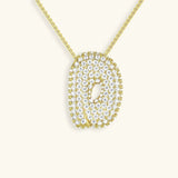 Collar de Diamante Inicial Burbuja
