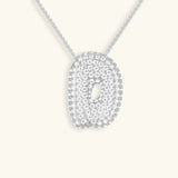 Collar de Diamante Inicial Burbuja