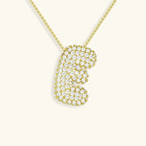 Collar de Diamante Inicial Burbuja