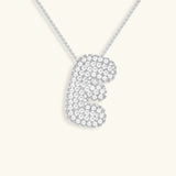 Collar de Diamante Inicial Burbuja