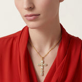 Collar de Cruz de Diamante Evangelina