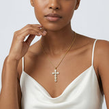 Collar de Cruz de Diamante Evangelina