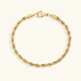 Pulsera de Cadena de Cuerda Gigi en Oro