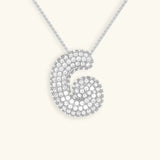 Collar de Diamante Inicial Burbuja