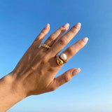 Anillo de Perla Ámbar Mara