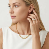 Anillo de Pétalo de Diamante Clestine