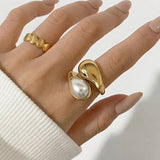 Anillo de Perla Ámbar Mara