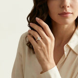 Anillo de Pétalo de Diamante Clestine