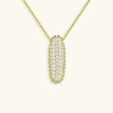 Collar de Diamante Inicial Burbuja