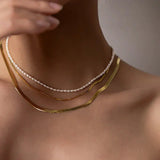 Collar Avaria de Perla de Agua Dulce