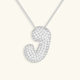Collar de Diamante Inicial Burbuja