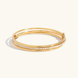 Pulsera de Diamantes Apilados Quinley