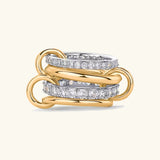 Anillo Juno con Diamantes Apilados