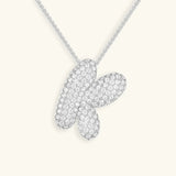Collar de Diamante Inicial Burbuja