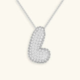 Collar de Diamante Inicial Burbuja