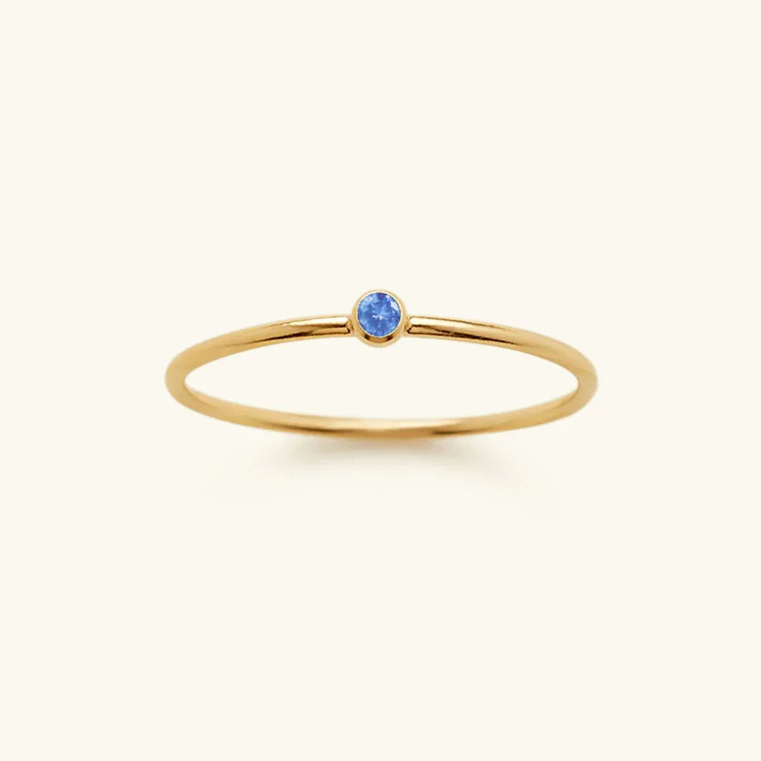 Anillo Apilable de Piedra de Nacimiento Amelia