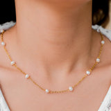 Collar de Perlas Doradas Nora