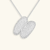 Collar de Diamante Inicial Burbuja