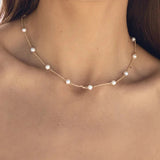 Collar de Perlas Doradas Nora