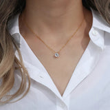 Collar de Oro Kyla Solitaire