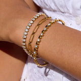Pulsera de Tenis Corte Ovalado Avaria