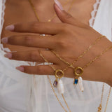 Collar de Perlas con Piedra de Nacimiento Caitlin