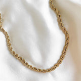 Collar de Cadena de Cuerda Bianca en Oro