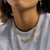 Collar de Perlas Diamante Zeraphine en Oro